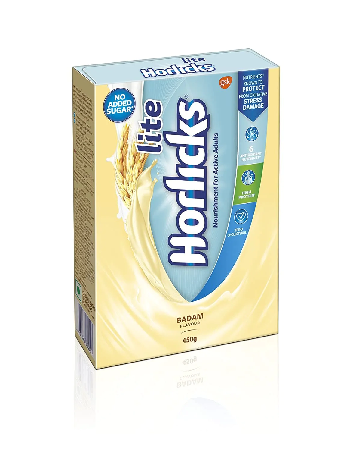Horlicks Lite Refill Pack - Badam flavor, 450 g-1.webp
